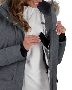 Obermeyer Sojourner Down Jacket - Charcoal -OBERMEYER Store WebZoom 1110615006 S06 MODDET2