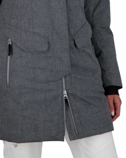 Obermeyer Sojourner Down Jacket - Charcoal -OBERMEYER Store WebZoom 1110615006 S07 MODDET3
