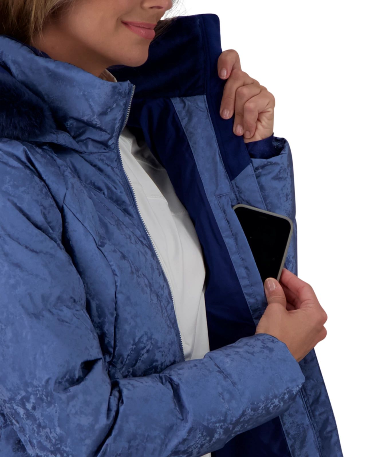 Obermeyer Bombshell Jacket - Blue Frost 6 Obermeyer Bombshell Jacket - Blue Frost - Image 4