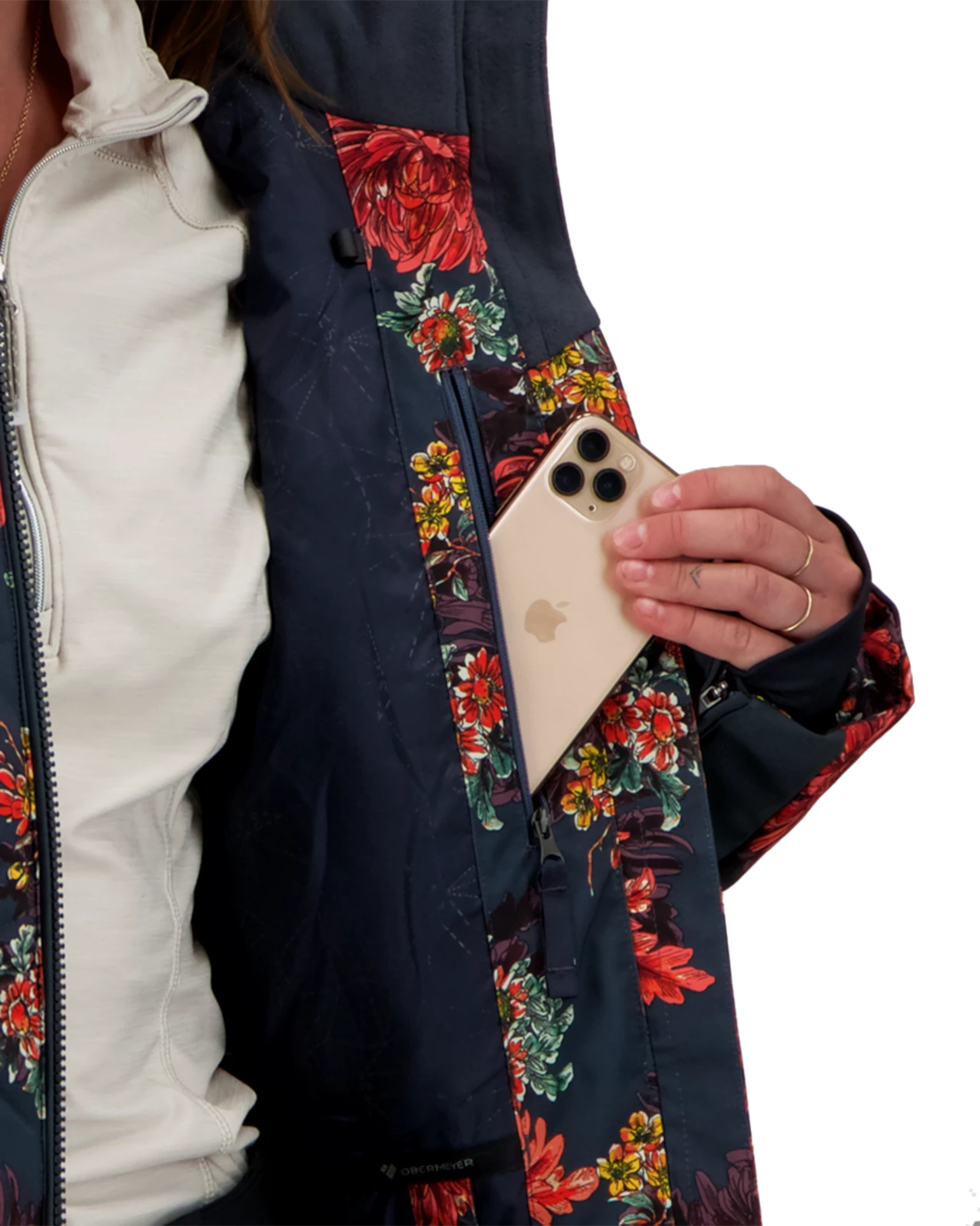 Obermeyer Lorena Jacket - Sunset Floral 9 Obermeyer Lorena Jacket - Sunset Floral - Image 7