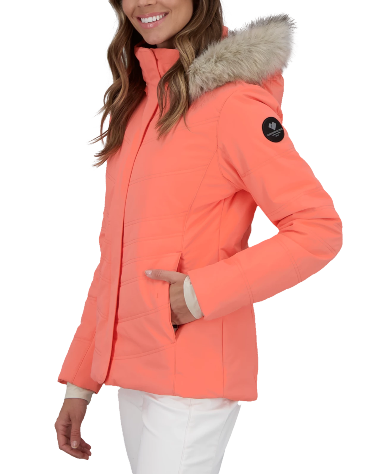 Obermeyer Tuscany Elite Jacket - Just Peachy 6 Obermeyer Tuscany Elite Jacket - Just Peachy - Image 4