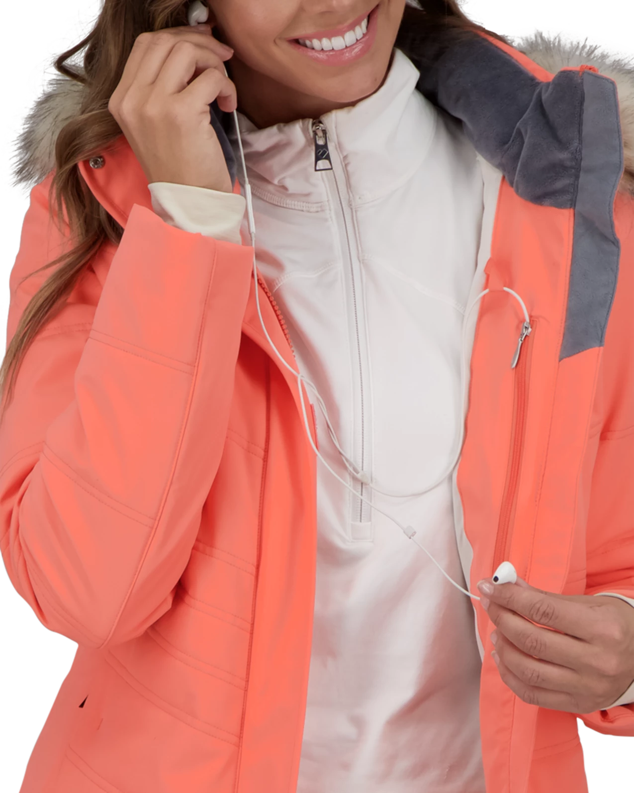 Obermeyer Tuscany Elite Jacket - Just Peachy 9 Obermeyer Tuscany Elite Jacket - Just Peachy - Image 7
