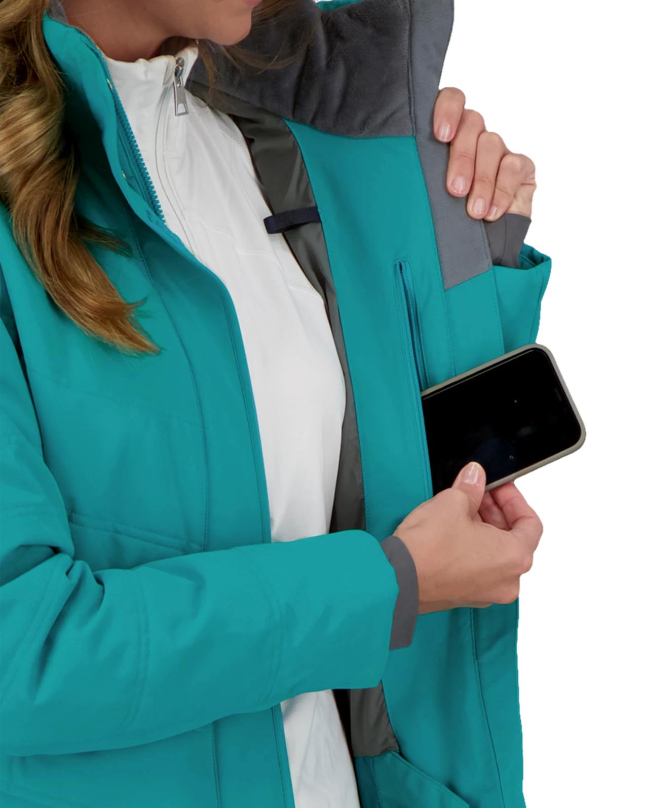 Obermeyer Tuscany II Jacket - Aegean Blue 7 Obermeyer Tuscany II Jacket - Aegean Blue - Image 5