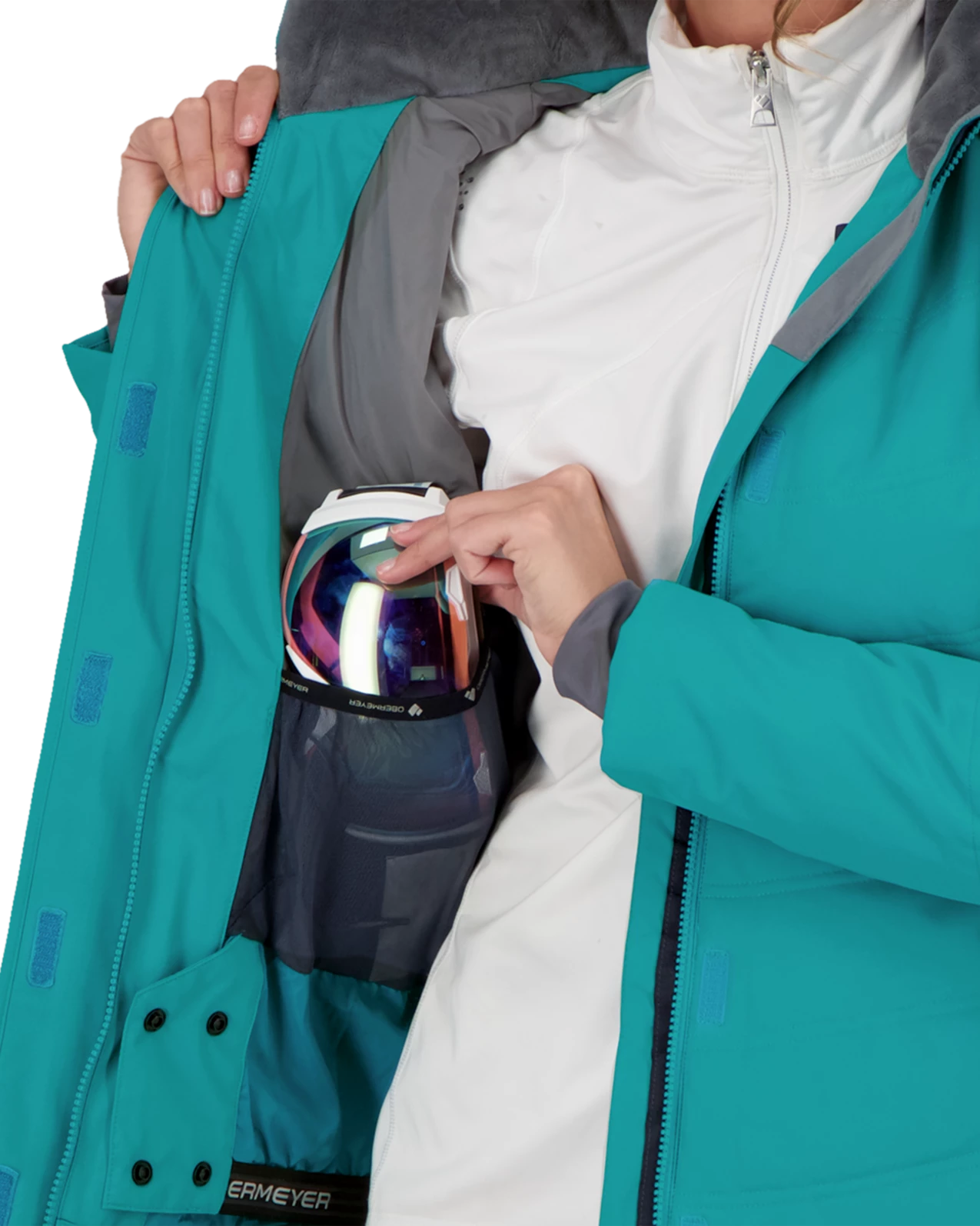 Obermeyer Tuscany II Jacket - Aegean Blue 9 Obermeyer Tuscany II Jacket - Aegean Blue - Image 7