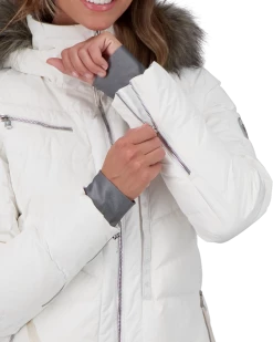 Obermeyer Circe Down Jacket - White -OBERMEYER Store WebZoom 1117616010 S06 MODDET2