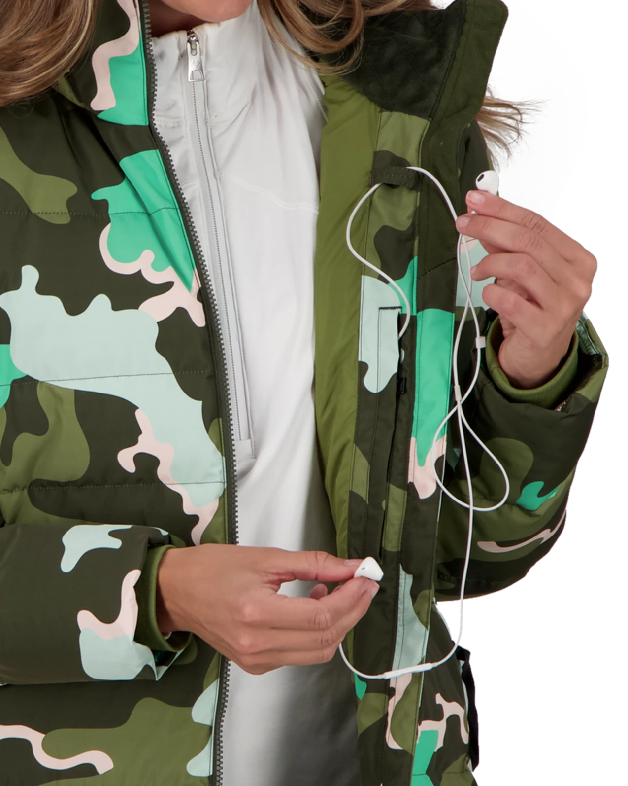 Obermeyer Hemera Down Parka - Jasmint Camo 8 Obermeyer Hemera Down Parka - Jasmint Camo - Image 6