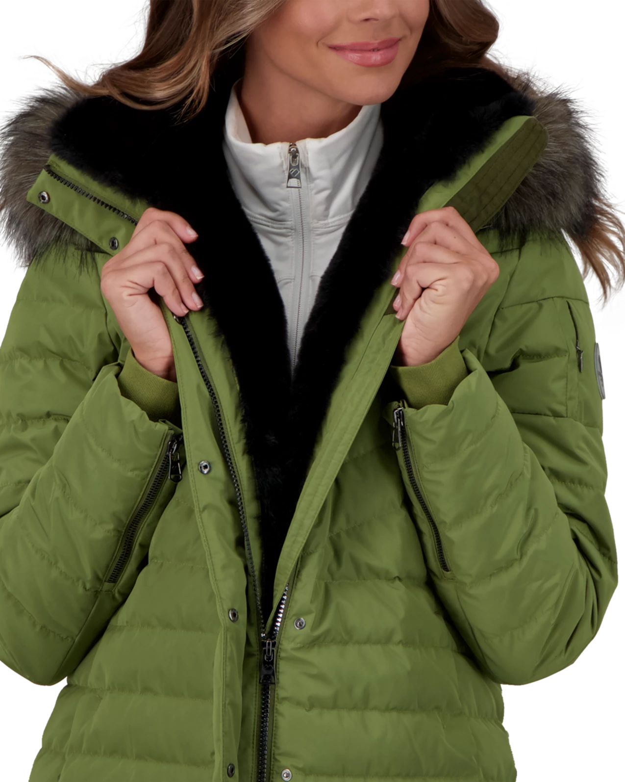 Obermeyer Blossom Down Parka W/Faux - Saguaro 11 Obermeyer Blossom Down Parka W/Faux - Saguaro - Image 9