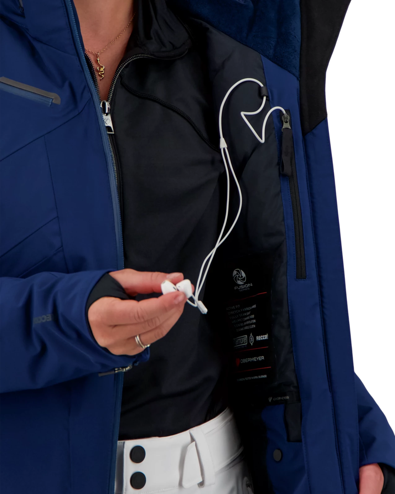 Obermeyer Defiance Jacket - Navy 13 Obermeyer Defiance Jacket - Navy - Image 11