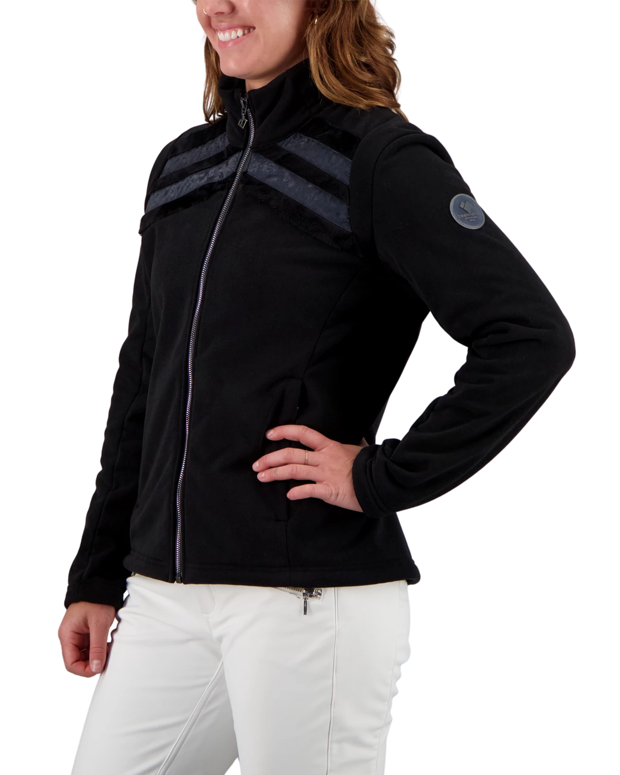 Obermeyer Ariadne Fleece Jacket - Black 5 Obermeyer Ariadne Fleece Jacket - Black - Image 3