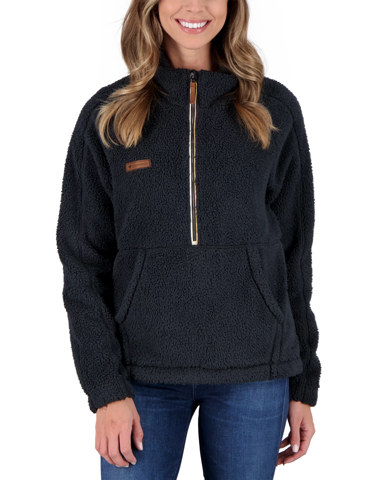 Obermeyer Piper Sherpa Pullover - Black 3 Obermeyer Piper Sherpa Pullover - Black