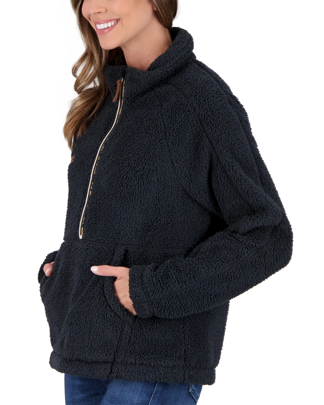Obermeyer Piper Sherpa Pullover - Black 5 Obermeyer Piper Sherpa Pullover - Black - Image 3