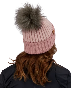 Obermeyer Denver Faux Fur Pom Beanie - Pink Sand -OBERMEYER Store WebZoom 1805721050 S02 MODSDE