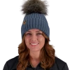 Obermeyer Denver Faux Fur Pom Beanie - Blue Ash -OBERMEYER Store WebZoom 1805721168 S01 MODFRT