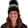 Obermeyer Fair Isle Faux Fur Pom Beanie - Black -OBERMEYER Store WebZoom 1806816009 S01 MODFRT