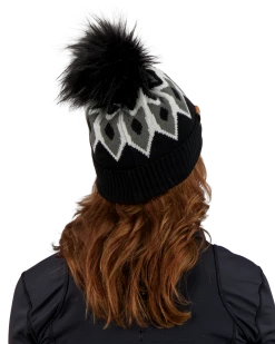 Obermeyer Fair Isle Faux Fur Pom Beanie - Black -OBERMEYER Store WebZoom 1806816009 S02 MODSDE