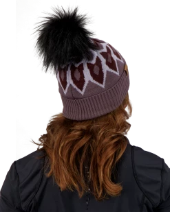 Obermeyer Fair Isle Faux Fur Pom Beanie - Purple Reign 8 Obermeyer Fair Isle Faux Fur Pom Beanie - Purple Reign -OBERMEYER Store WebZoom 1806821179 S02 MODSDE