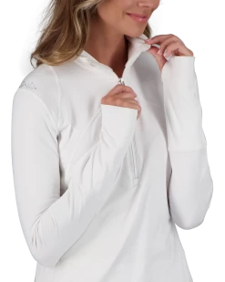 Obermeyer Anya 1/2 Zip - White 11 Obermeyer Anya 1/2 Zip - White -OBERMEYER Store WebZoom 1902216010 S06 MODDET2