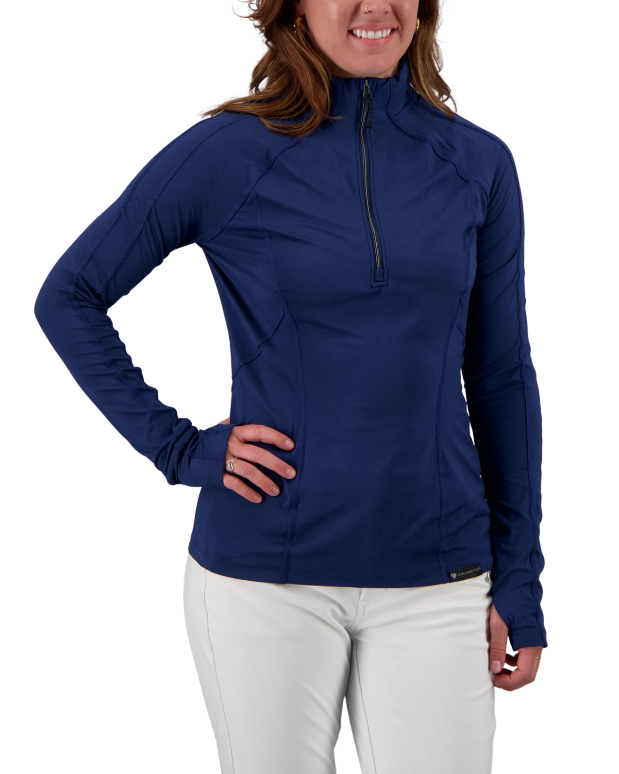 Obermeyer Discover 1/4 Zip Baselayer Top - Navy 3 Obermeyer Discover 1/4 Zip Baselayer Top - Navy