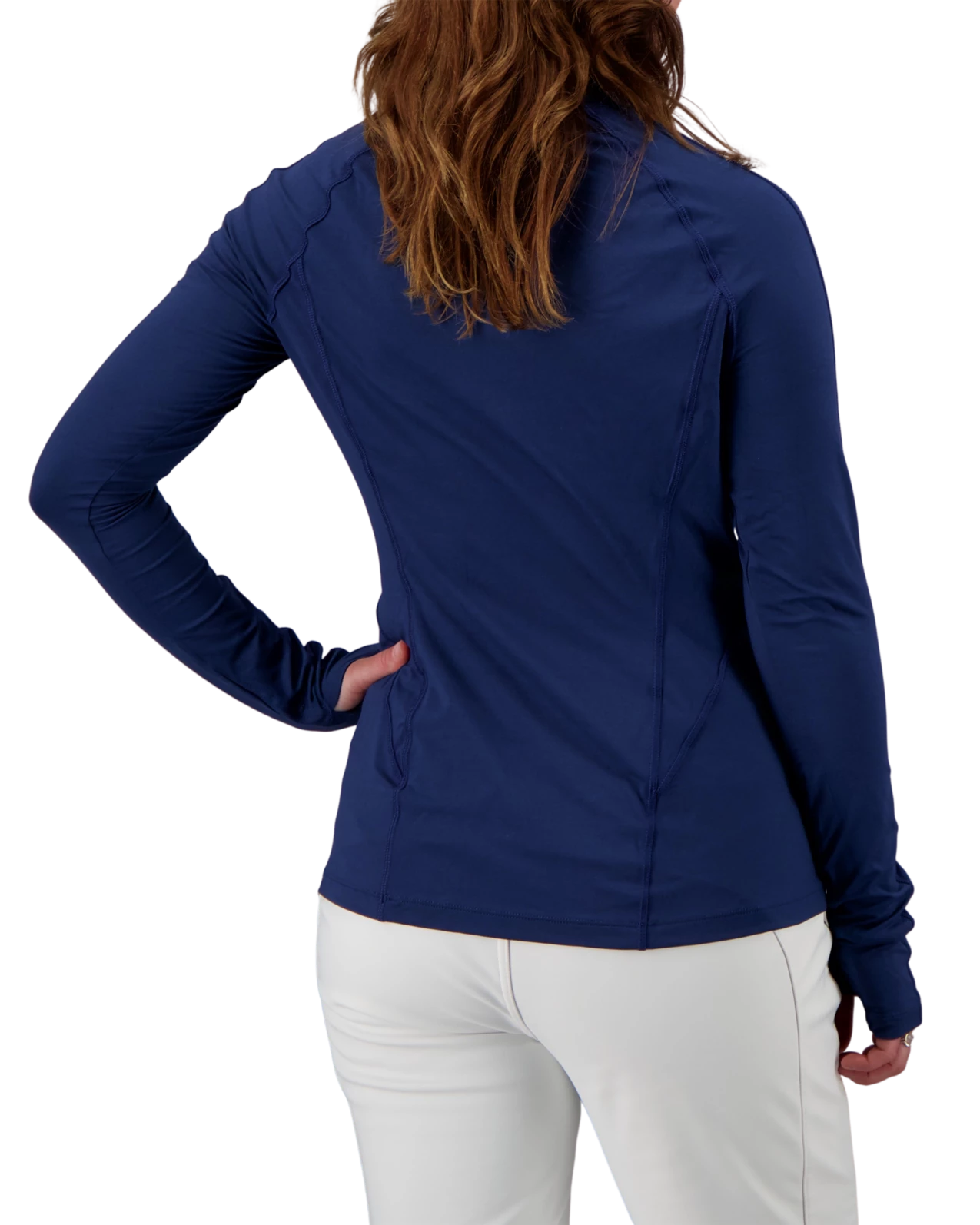 Obermeyer Discover 1/4 Zip Baselayer Top - Navy 4 Obermeyer Discover 1/4 Zip Baselayer Top - Navy - Image 2