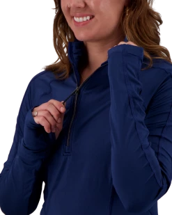 Obermeyer Discover 1/4 Zip Baselayer Top - Navy 9 Obermeyer Discover 1/4 Zip Baselayer Top - Navy -OBERMEYER Store WebZoom 1903320167 S05 MODDET1