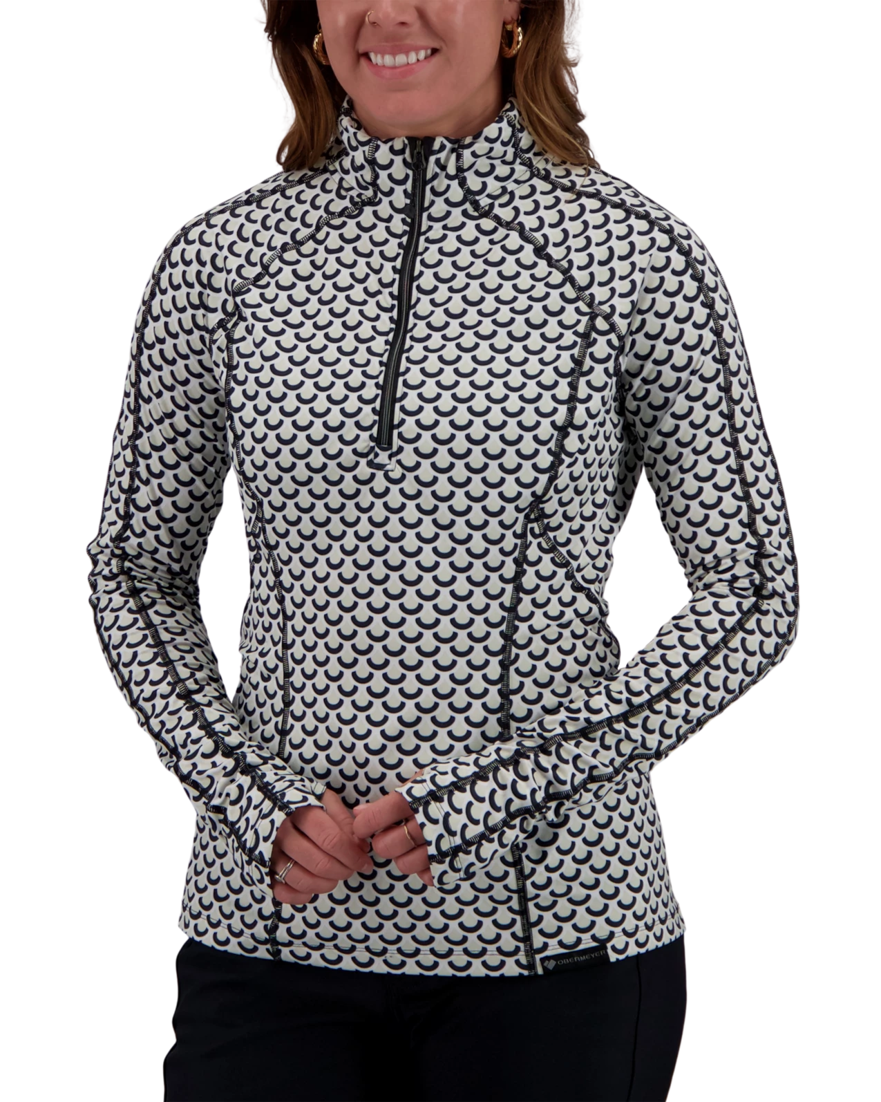 Obermeyer Discover 1/4 Zip Baselayer Top - Nome'S Geo 3 Obermeyer Discover 1/4 Zip Baselayer Top - Nome'S Geo