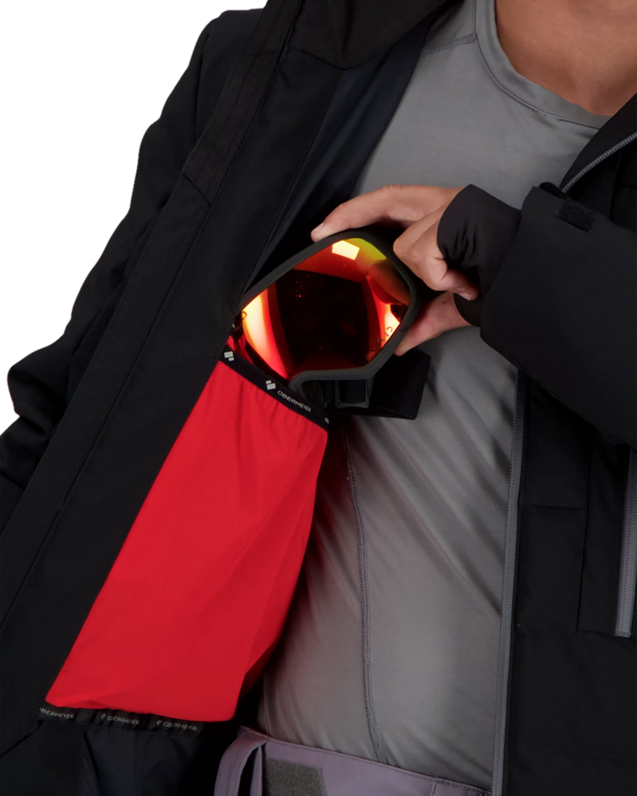 Obermeyer Caldera Down Hybrid Jacket - Black 13 Obermeyer Caldera Down Hybrid Jacket - Black - Image 11