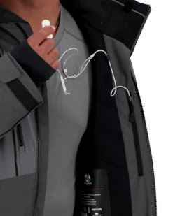 Obermeyer Iba Down Hybrid Jacket - Coal -OBERMEYER Store WebZoom 2104120004 S09 MODDET5