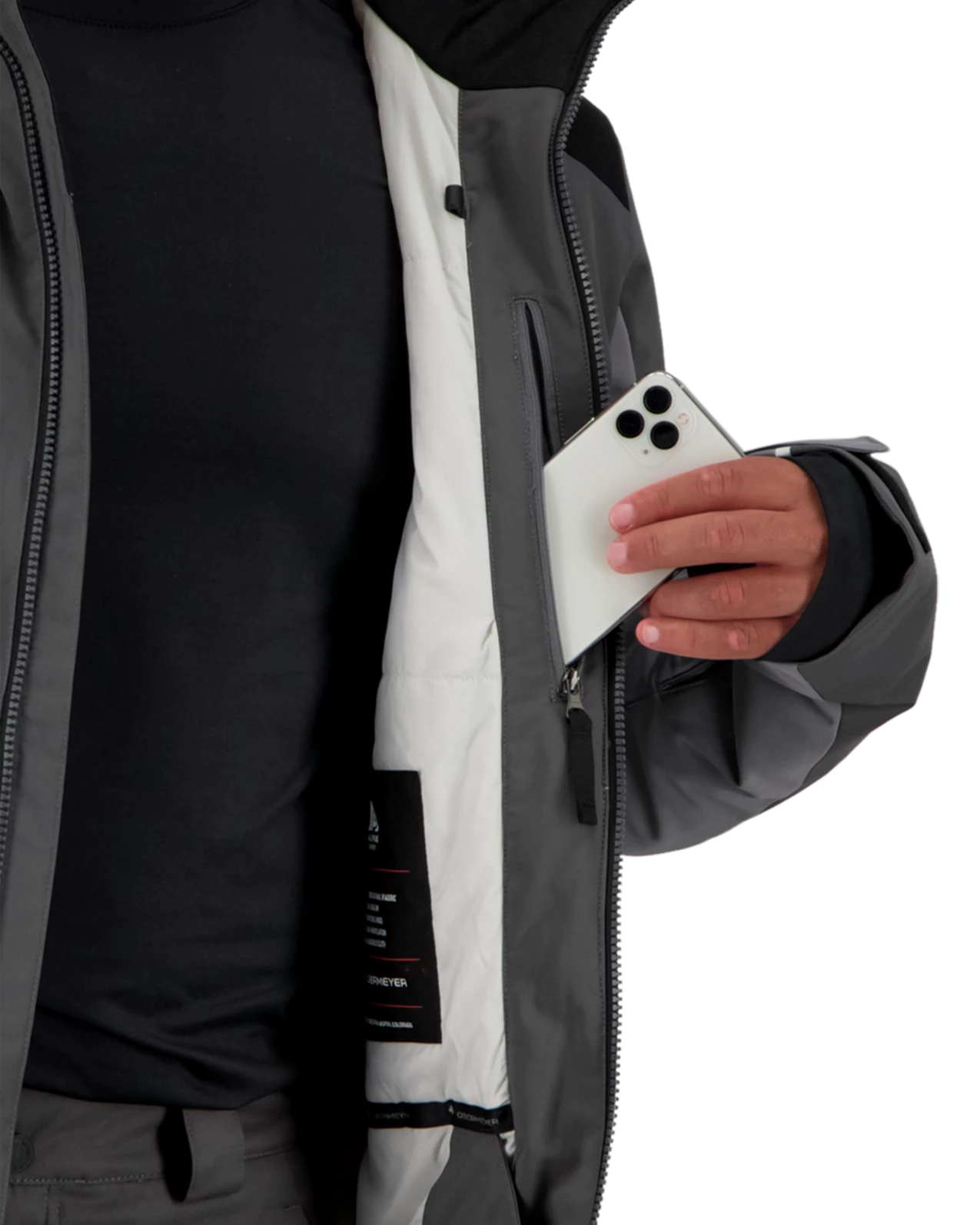 Obermeyer Foundation Jacket - Coal 9 Obermeyer Foundation Jacket - Coal - Image 7