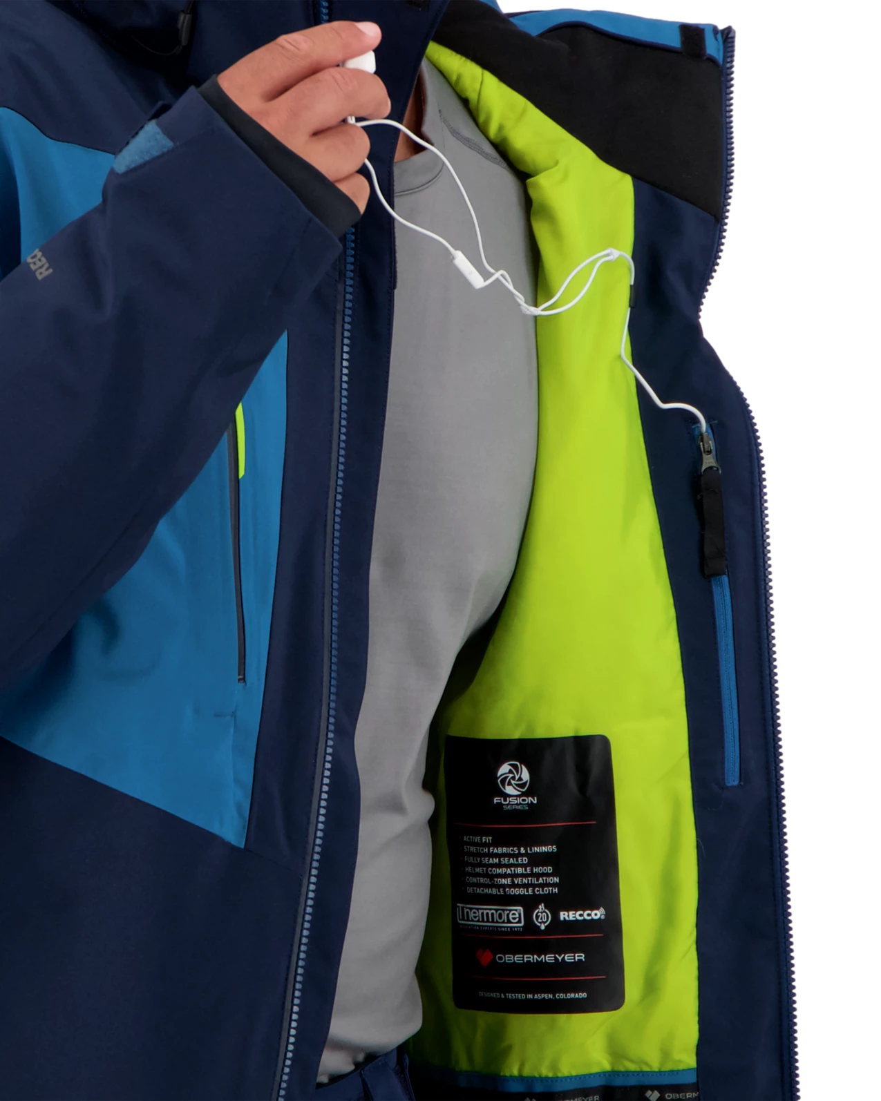 Obermeyer Charger Jacket - Blueprint 13 Obermeyer Charger Jacket - Blueprint - Image 11