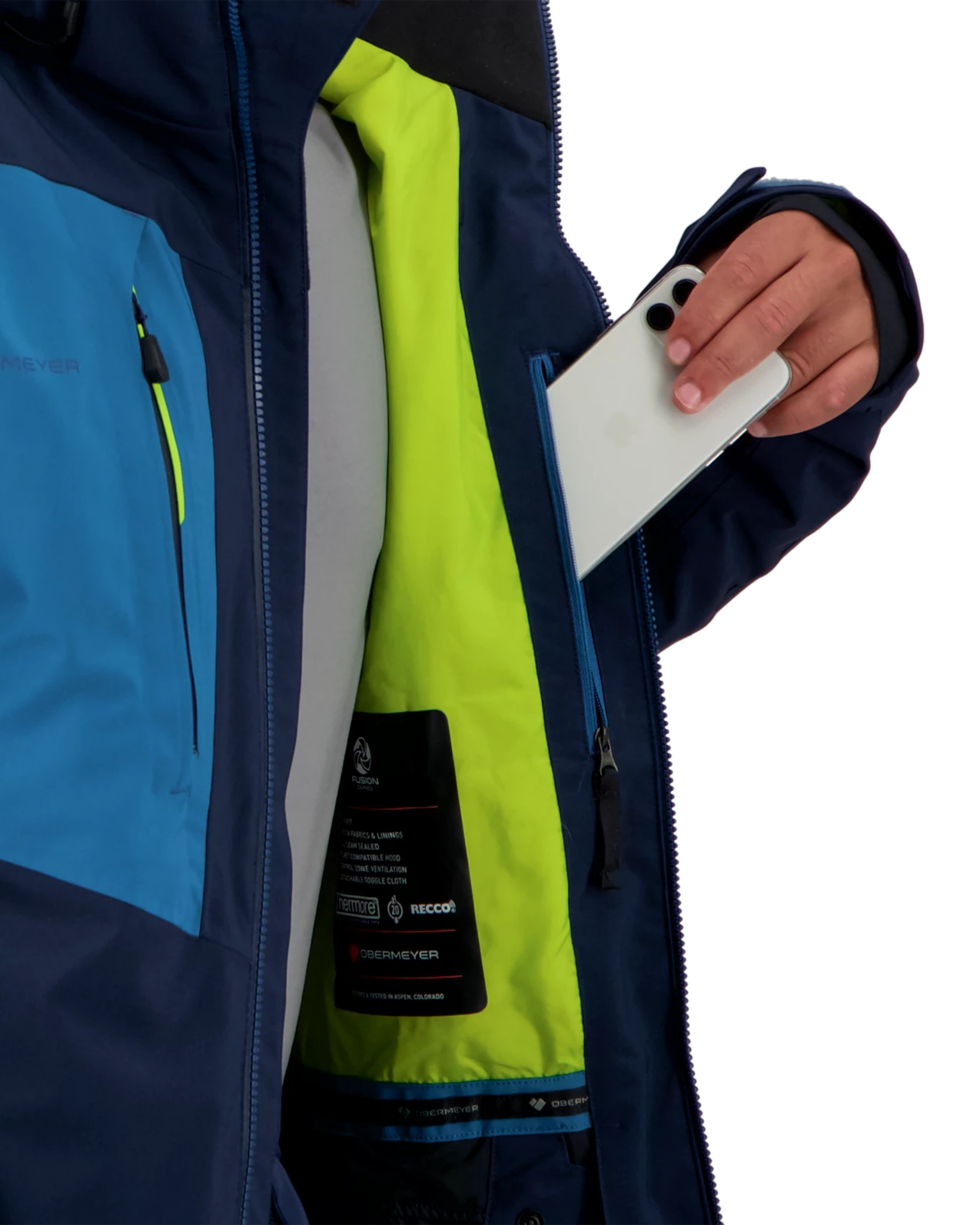 Obermeyer Charger Jacket - Blueprint 14 Obermeyer Charger Jacket - Blueprint - Image 12