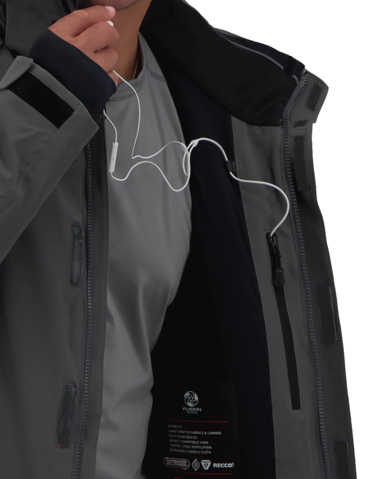 Obermeyer Sutton Jacket - Coal 12 Obermeyer Sutton Jacket - Coal - Image 10