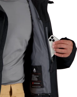 Obermeyer Chandler Shell Jacket - Black -OBERMEYER Store WebZoom 2202516009 S08 MODDET4