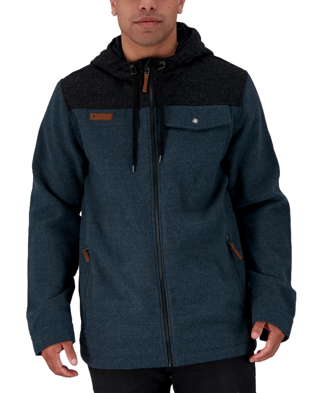 Obermeyer Wyatt Wooly Jacket - Raw Indigo 3 Obermeyer Wyatt Wooly Jacket - Raw Indigo