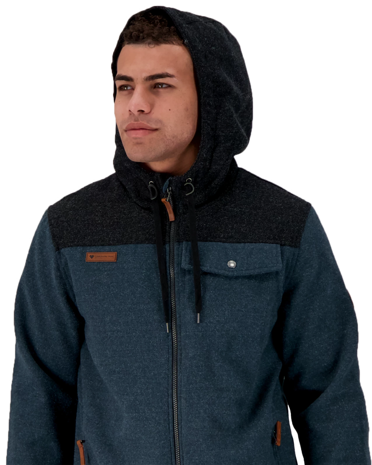 Obermeyer Wyatt Wooly Jacket - Raw Indigo 6 Obermeyer Wyatt Wooly Jacket - Raw Indigo - Image 4