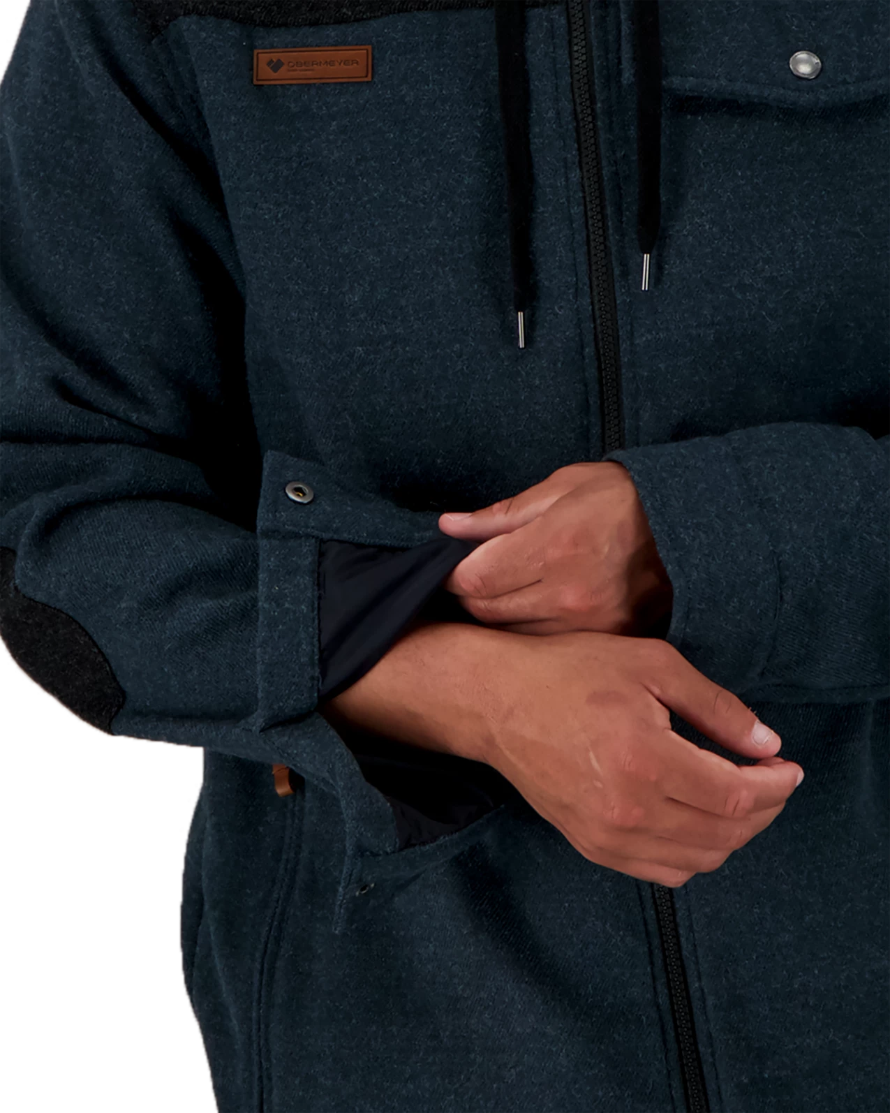 Obermeyer Wyatt Wooly Jacket - Raw Indigo 7 Obermeyer Wyatt Wooly Jacket - Raw Indigo - Image 5