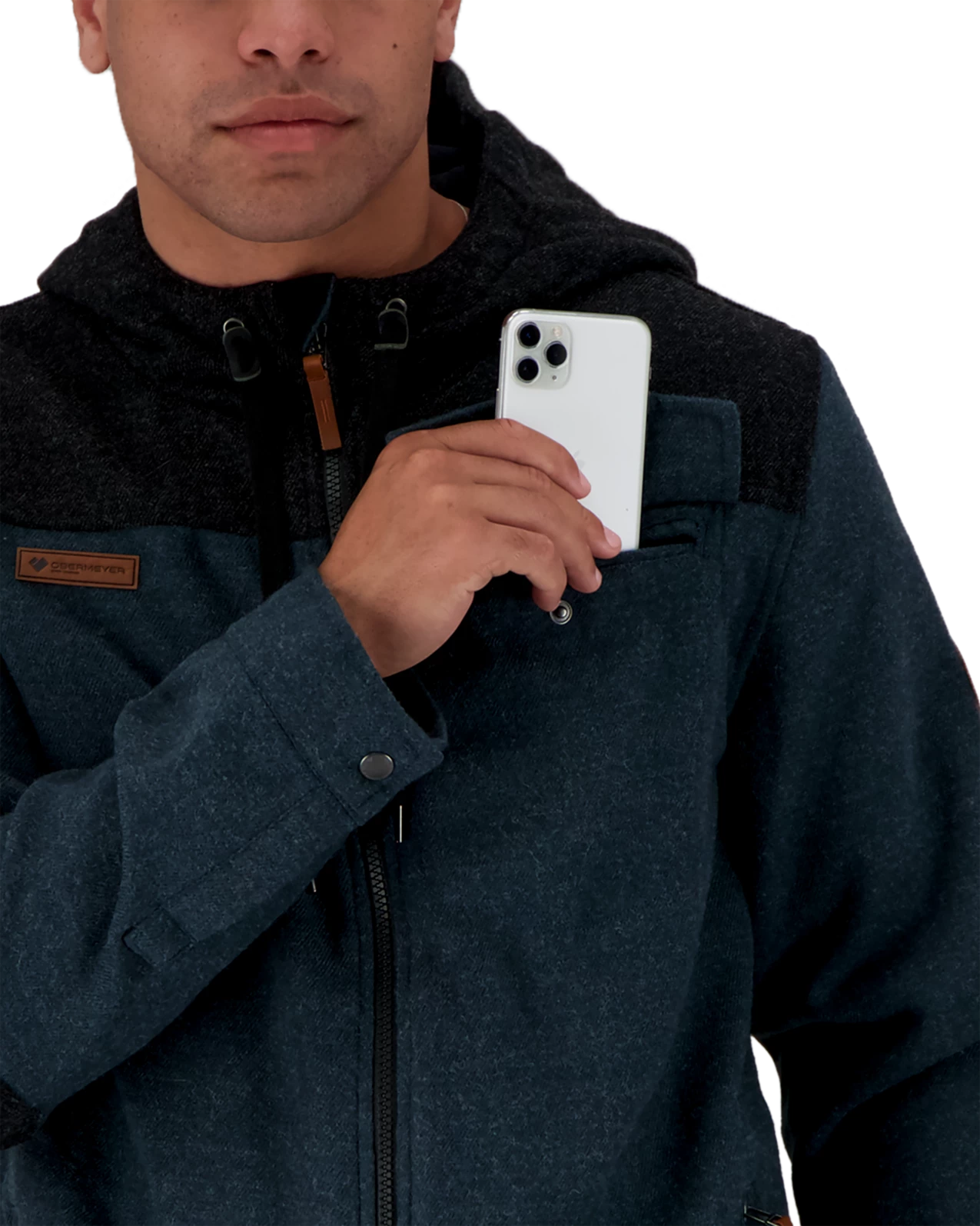 Obermeyer Wyatt Wooly Jacket - Raw Indigo 8 Obermeyer Wyatt Wooly Jacket - Raw Indigo - Image 6