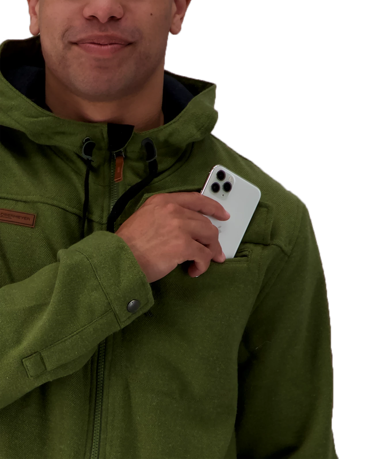 Obermeyer Wyatt Wooly Jacket - Saguaro 8 Obermeyer Wyatt Wooly Jacket - Saguaro - Image 6