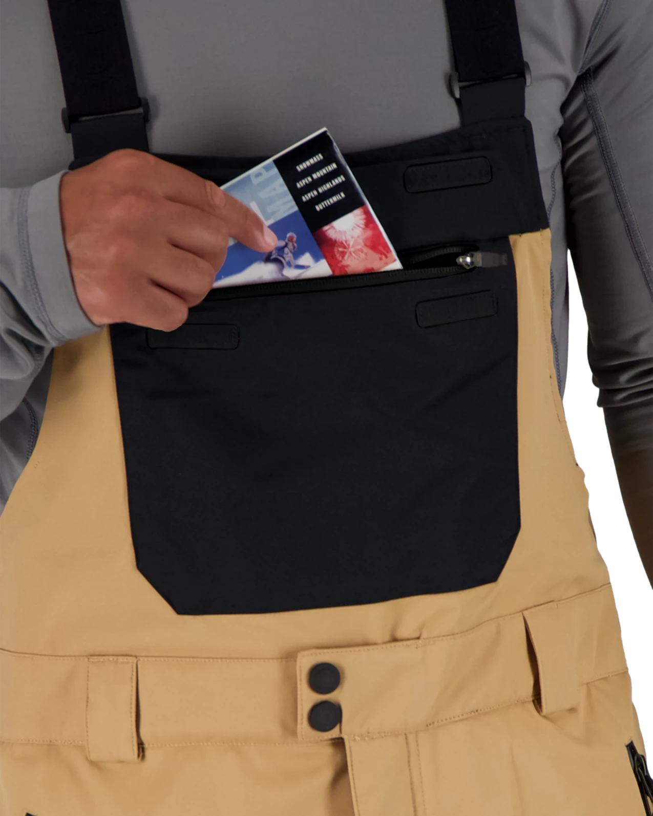 Obermeyer Perseus Bib Pant - Dune 7 Obermeyer Perseus Bib Pant - Dune - Image 5