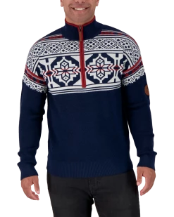 Obermeyer Fritz ½ Zip Sweater - Admiral