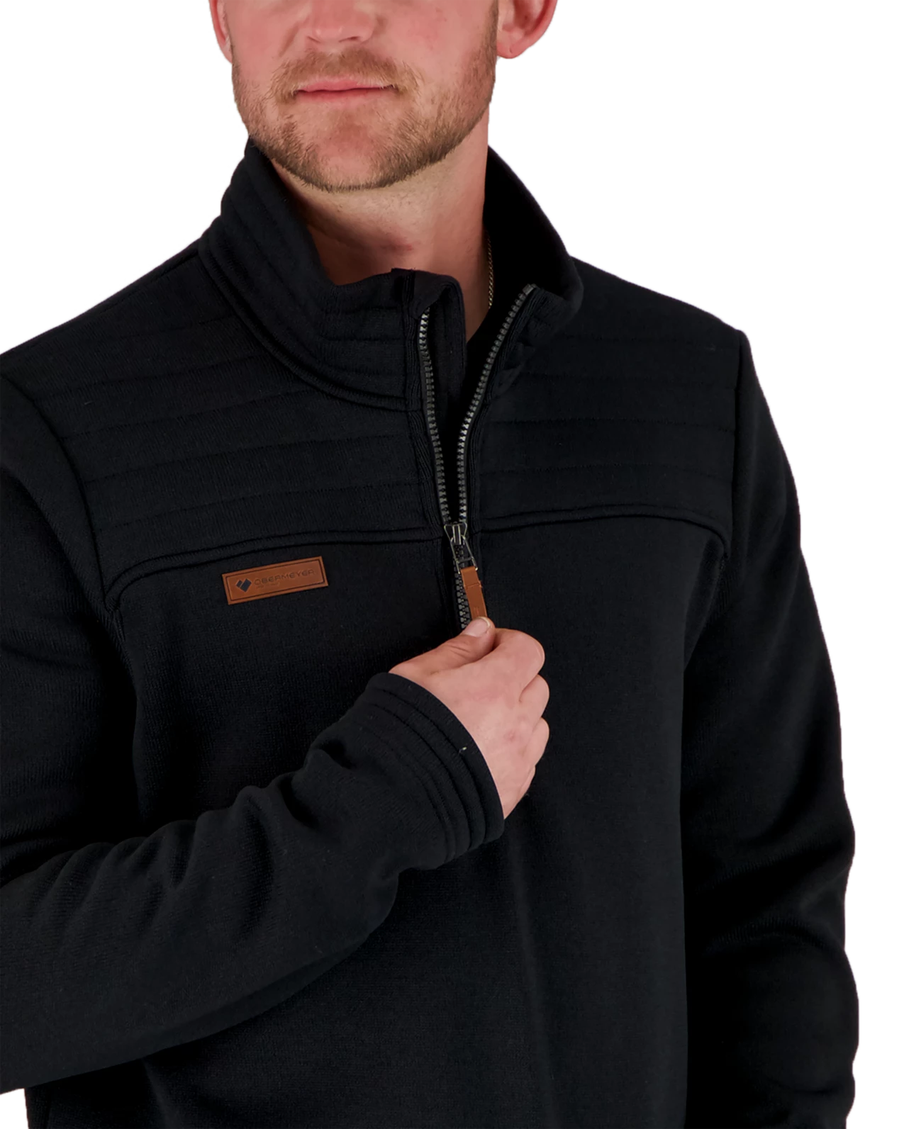Obermeyer Jace Fleece Pullover - Black 6 Obermeyer Jace Fleece Pullover - Black - Image 4