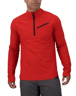 Obermeyer Flex 1/4 Zip Baselayer Top - Brakelight