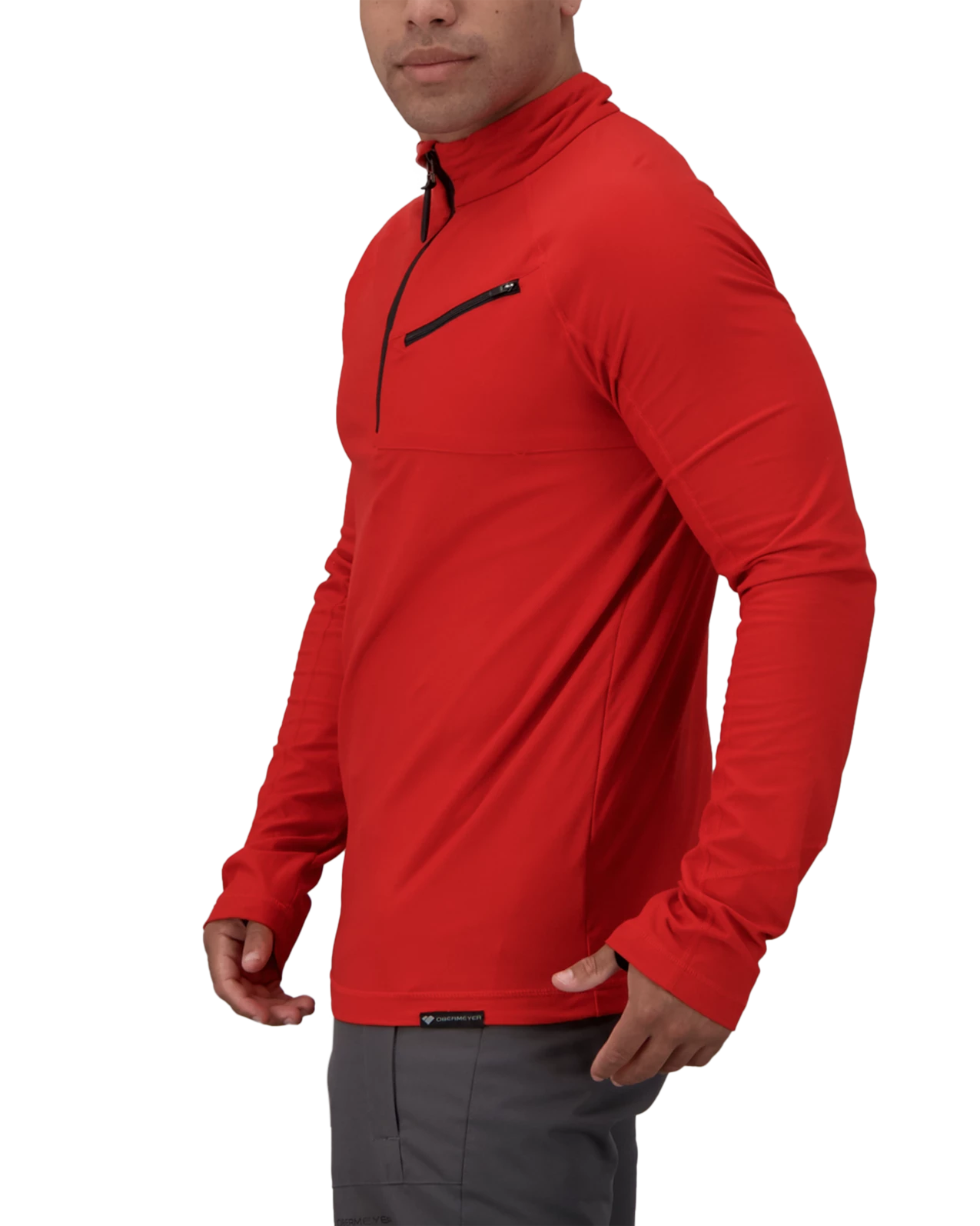 Obermeyer Flex 1/4 Zip Baselayer Top - Brakelight 5 Obermeyer Flex 1/4 Zip Baselayer Top - Brakelight - Image 3
