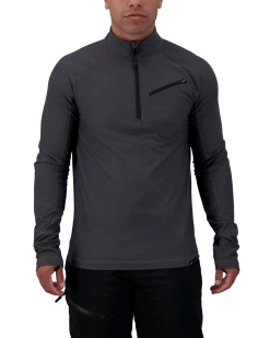 Obermeyer Flex 1/4 Zip Baselayer Top - Coal