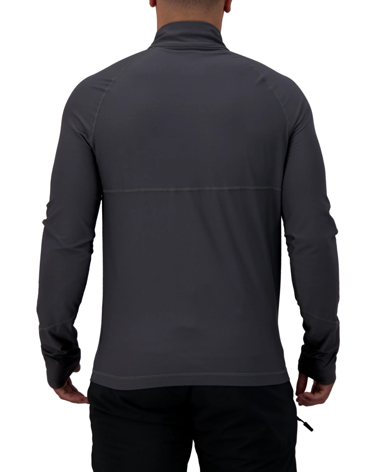 Obermeyer Flex 1/4 Zip Baselayer Top - Coal 4 Obermeyer Flex 1/4 Zip Baselayer Top - Coal - Image 2