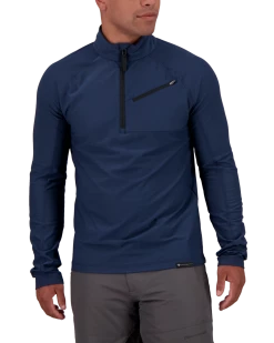 Obermeyer Flex 1/4 Zip Baselayer Top - Admiral