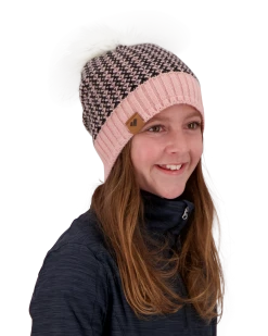 Obermeyer Tucson Faux Fur Pom Beanie - Pink Sand -OBERMEYER Store WebZoom 3801621050 S02 MODSDE