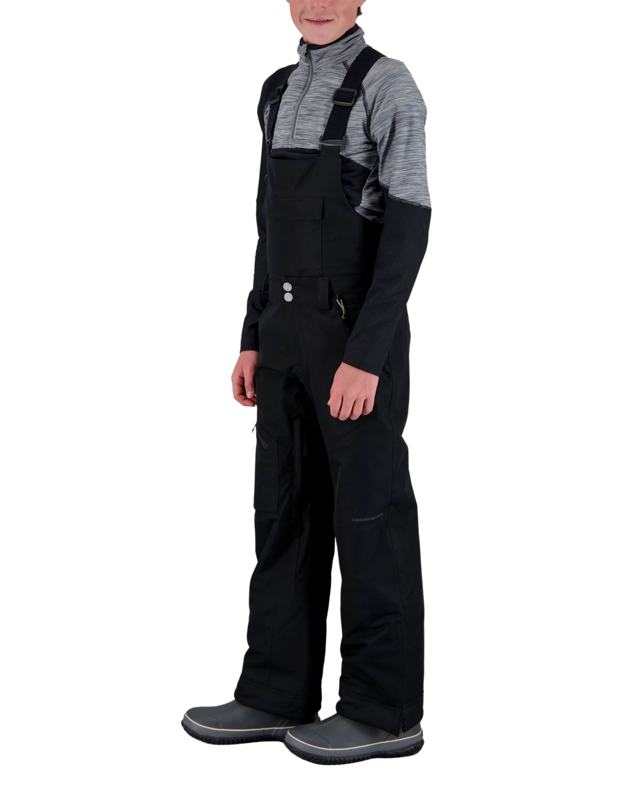 Obermeyer Connor Bib Pant - Black 5 Obermeyer Connor Bib Pant - Black - Image 3