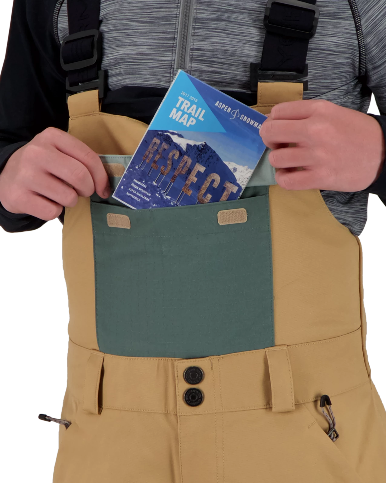 Obermeyer Connor Bib Pant - Dune 7 Obermeyer Connor Bib Pant - Dune - Image 5