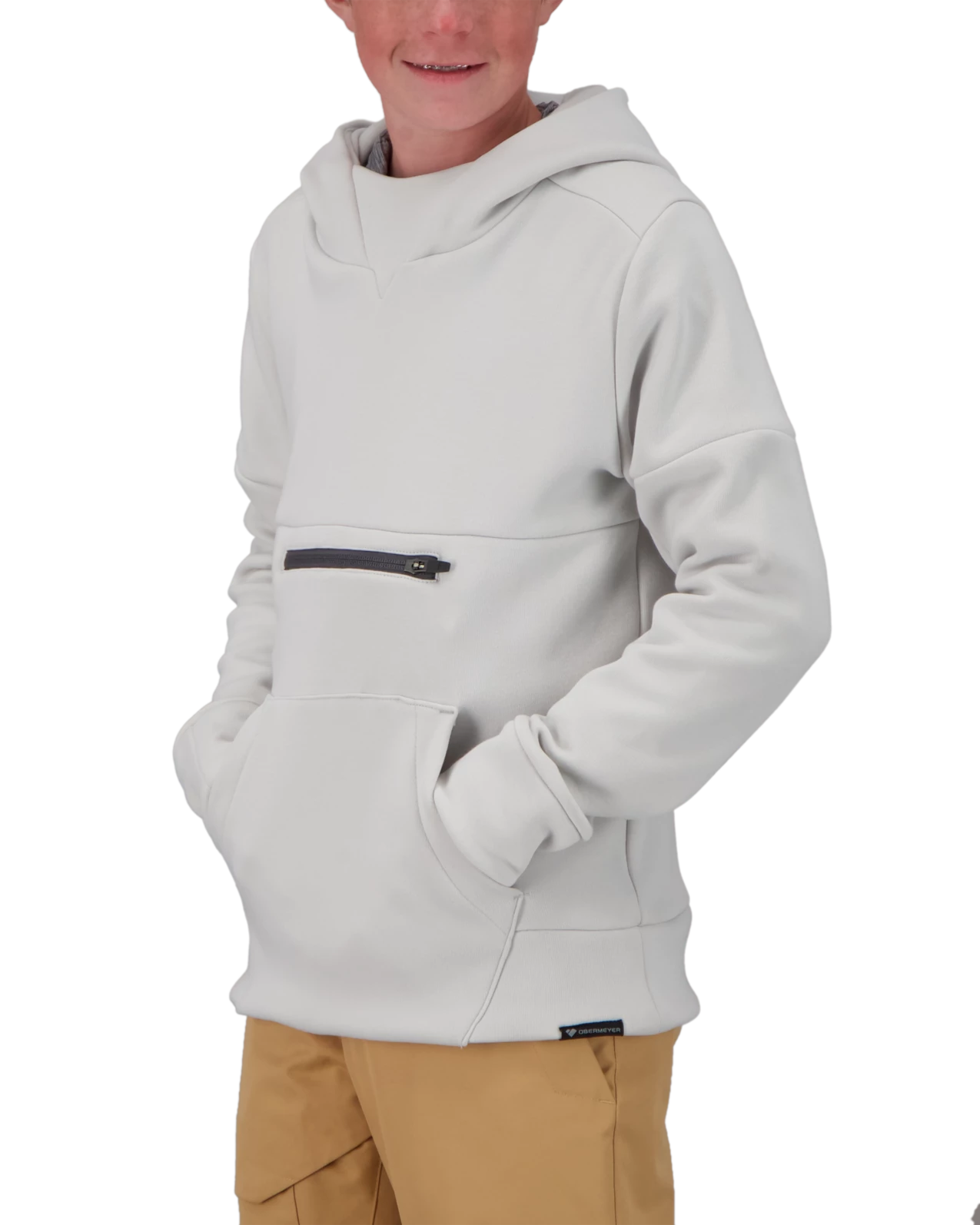 Obermeyer Asher Flc Hoodie - Fog 5 Obermeyer Asher Flc Hoodie - Fog - Image 3