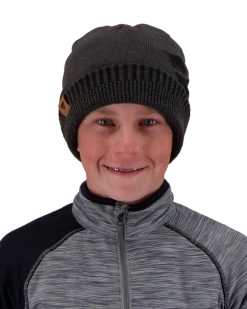 Obermeyer Teen Boys' Eugene Beanie - Coal